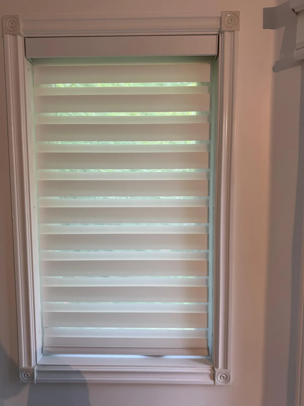 Clean inside fit custom blind project in Mississauga